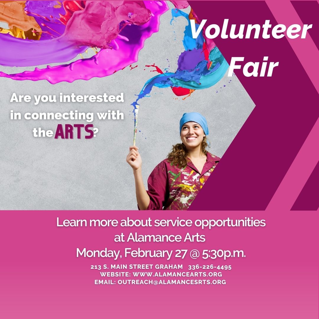 Alamance Arts Volunteer Fair United Way of Alamance County